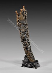 Antique Chinese Carved Rhinoceros Horn CH2