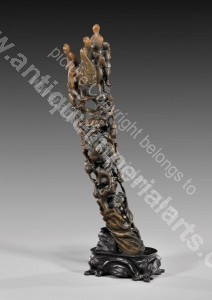 Antique Chinese Carved Rhinoceros Horn CH2 CH2