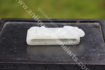 Chinese Celadon Jade Sword Slide CJ5 CJ5
