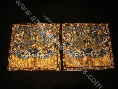 Imperial Chinese Rank Badge Pair CT43 CT43
