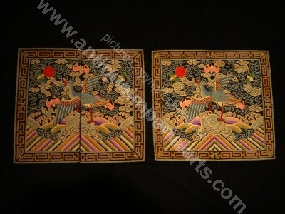 Imperial Chinese Rank Badge Pair CT47 CT47